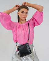 ALEXIS CROSSBODY BAG in Blush Snake by ARLINGTON MILNE