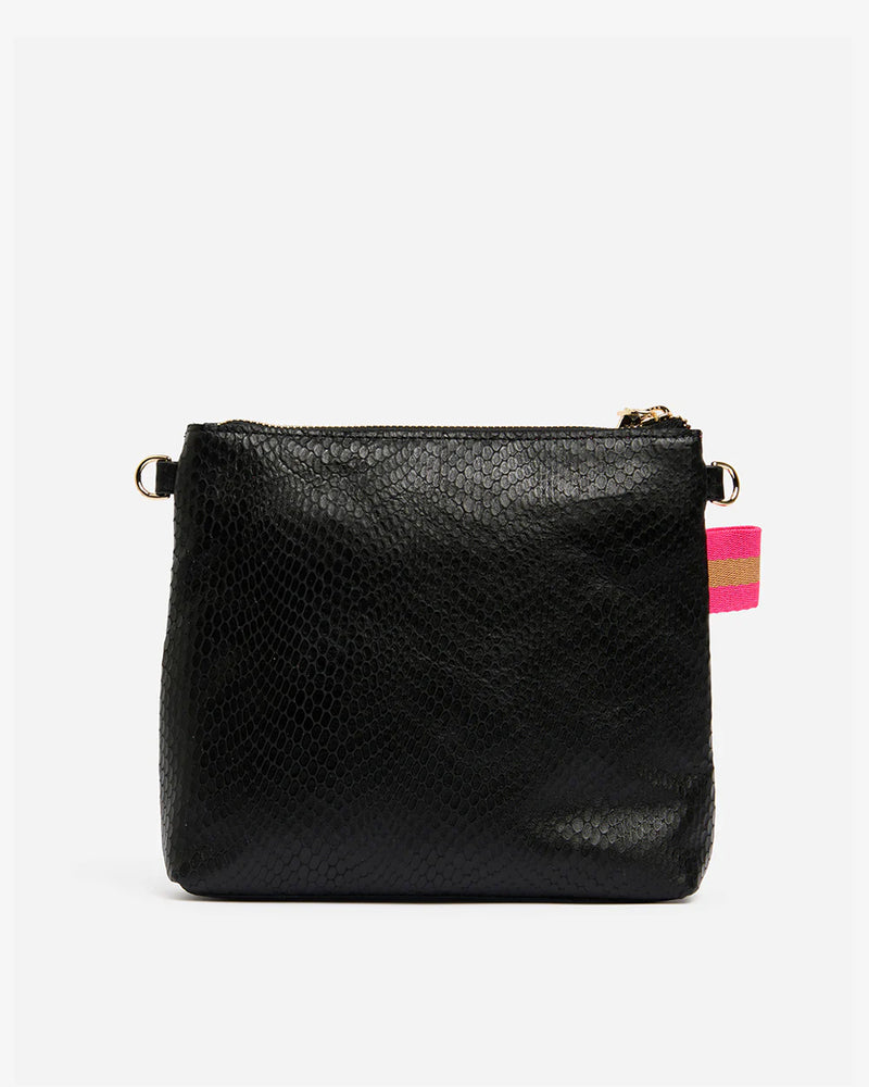ALEXIS CROSSBODY BAG in Blush Snake by ARLINGTON MILNE