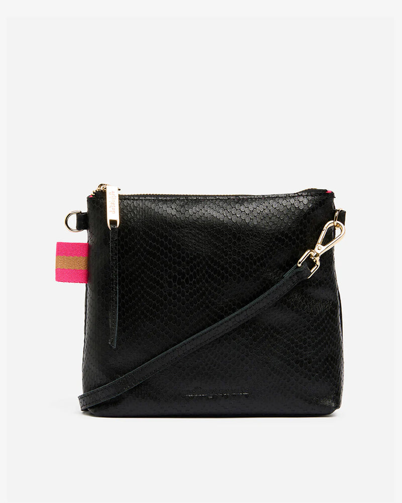 ALEXIS CROSSBODY BAG in Blush Snake by ARLINGTON MILNE