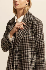 ALIGHT COAT in Check Boucle from Zoe Kratzmann