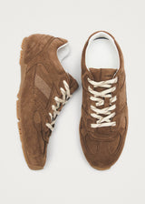 TB 56 SUEDE BROWN LEATHER SNEAKERS - Darling & Domain
