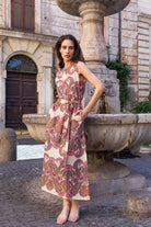 Amelia Midi Dress in Border Paisley by Kachel