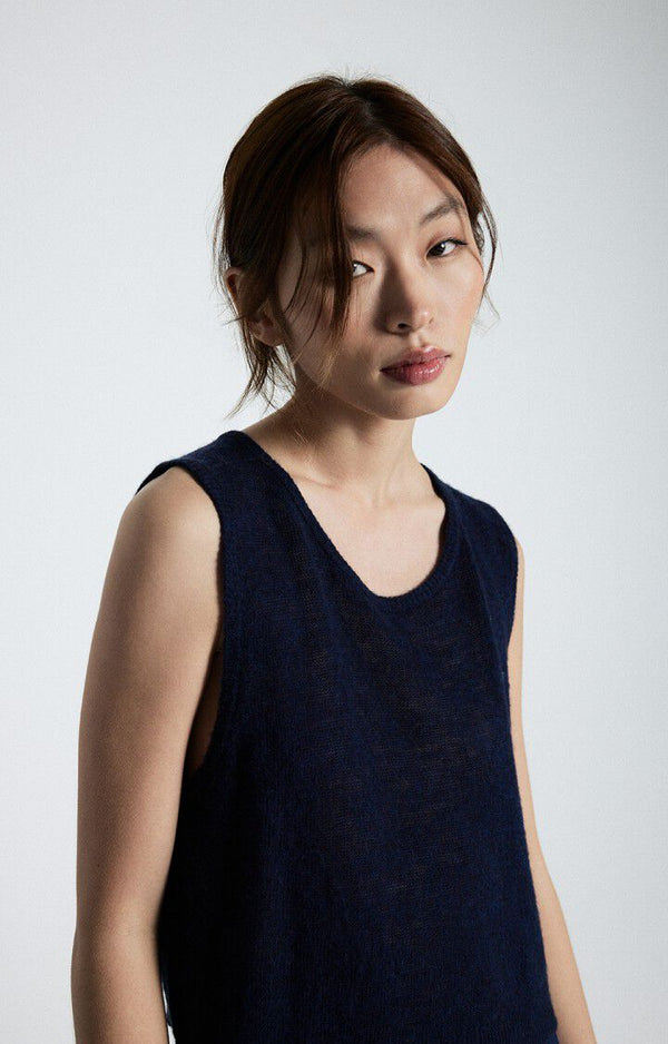 DUMY TANK TOP DUM18B | Navy Melange