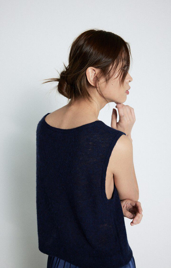 DUMY TANK TOP DUM18B | Navy Melange