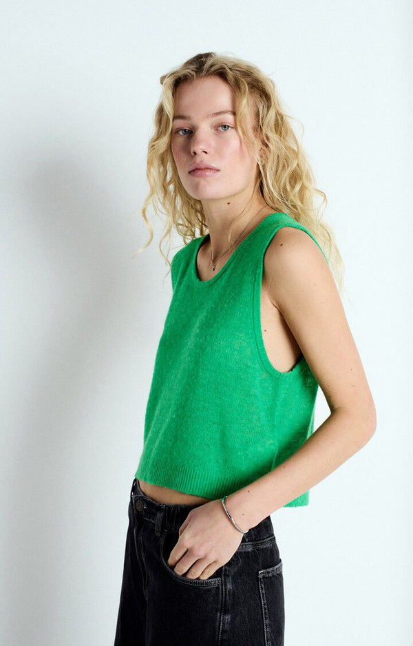 DUMY TANK TOP DUM18B | Green Melange