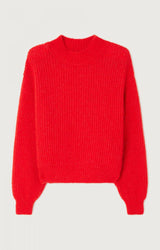 PULLOVER EAST18Q in Chilli Pepper Melange by American Vintage