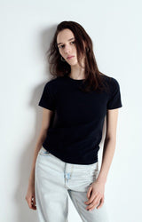GAMIPY SHORT SLEEVE TEE Gami21 in Black by American Vintage