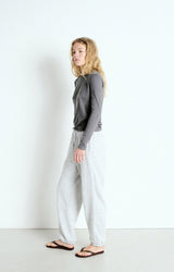 GAMIPY LONG SLEEVE TEE Gami28 in Steelt by American Vintage