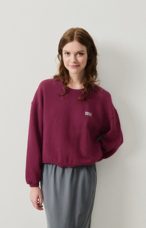 SWEATSHIRT IZU03A | Vintage Burgundy