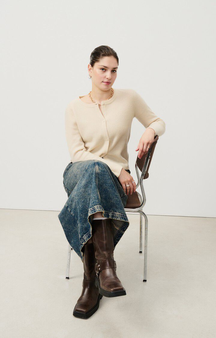 RAXOW RAX19A CARDIGAN | Natural