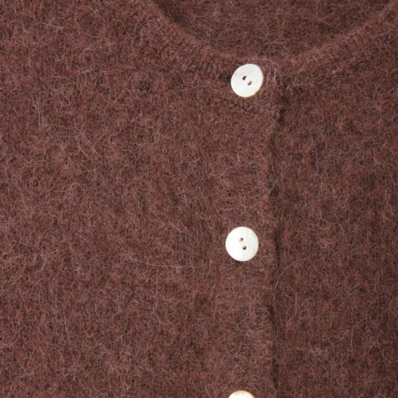 VITOW VITO19E CARDIGAN | Choco Black Melange