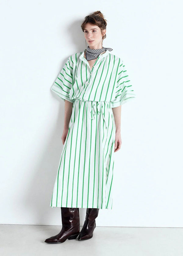 ZATYBAY DRESS ZAT14A | Neon Lagoon Stripes