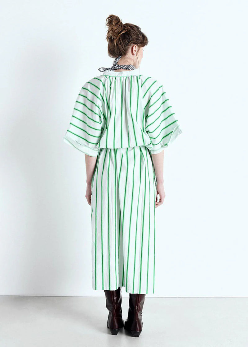 ZATYBAY DRESS ZAT14A | Neon Lagoon Stripes