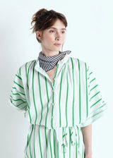 ZATYBAY DRESS ZAT14A | Neon Lagoon Stripes