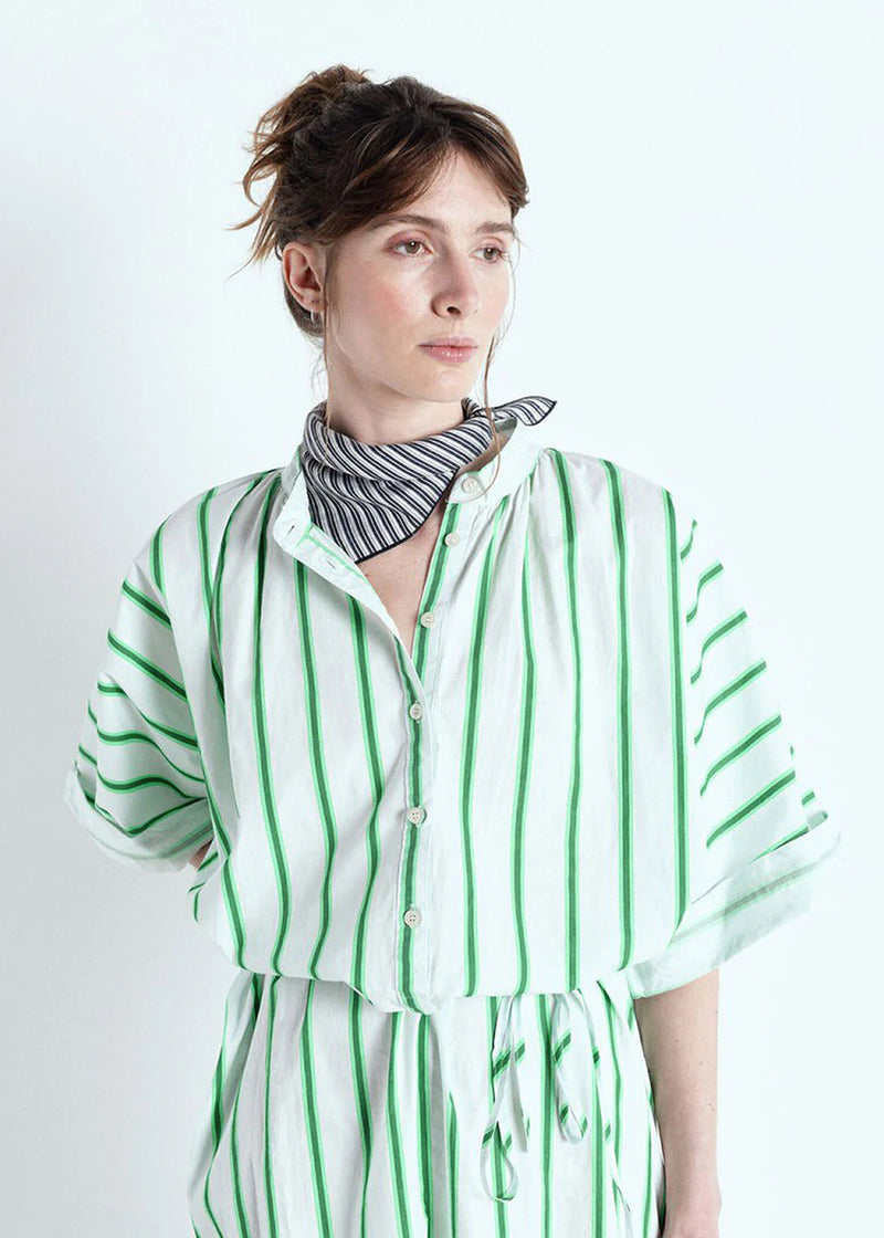 ZATYBAY DRESS ZAT14A | Neon Lagoon Stripes