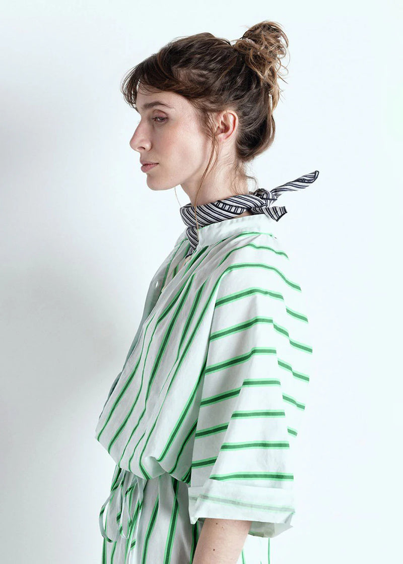 ZATYBAY DRESS ZAT14A | Neon Lagoon Stripes