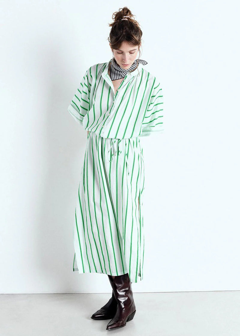 ZATYBAY DRESS ZAT14A | Neon Lagoon Stripes