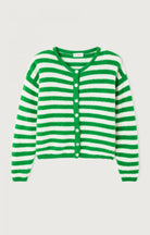 VITOW CARDIGAN VITO19E | Clover Striped White - Darling & Domain