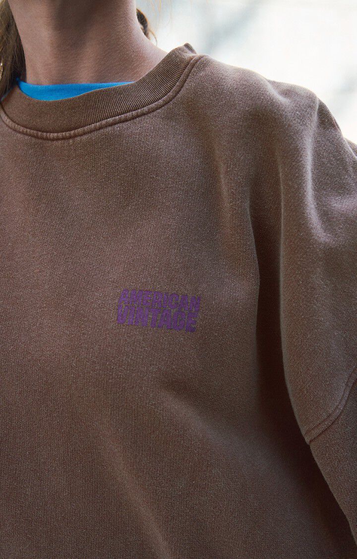 PLIZZY SWEATSHIRT PLI03C in Vintage Chestnut by American Vintage