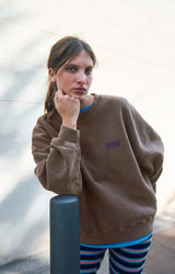 PLIZZY SWEATSHIRT PLI03C in Vintage Chestnut by American Vintage