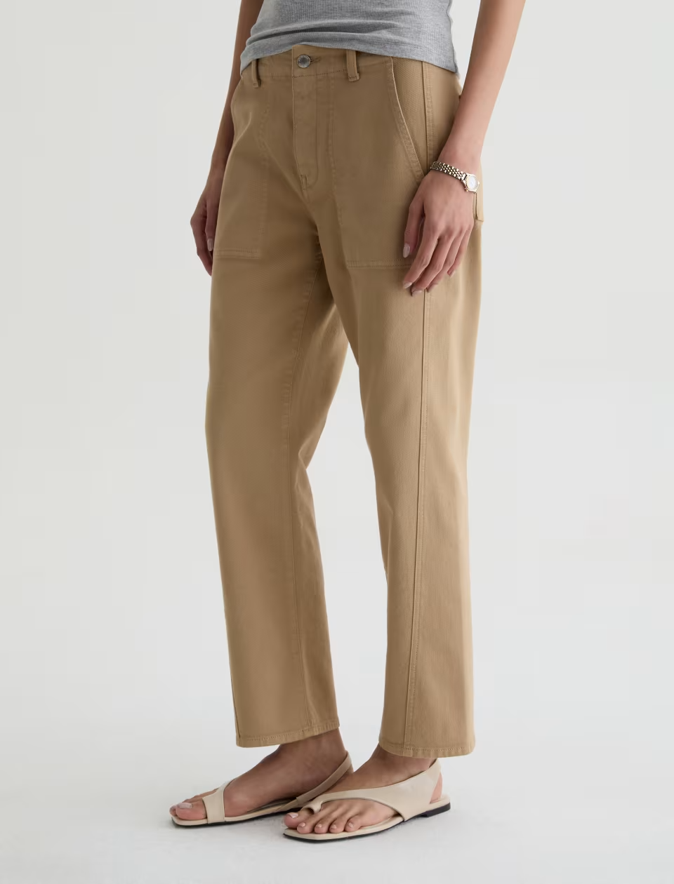 ANALEIGH JEAN in Khaki Sand by AG Jeans