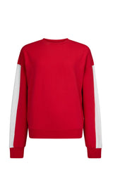 CIAO BONJOUR SWEATSHIRT in Cherry by Araminta James