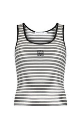 MIO TANK in Noir Stripe by Araminta James