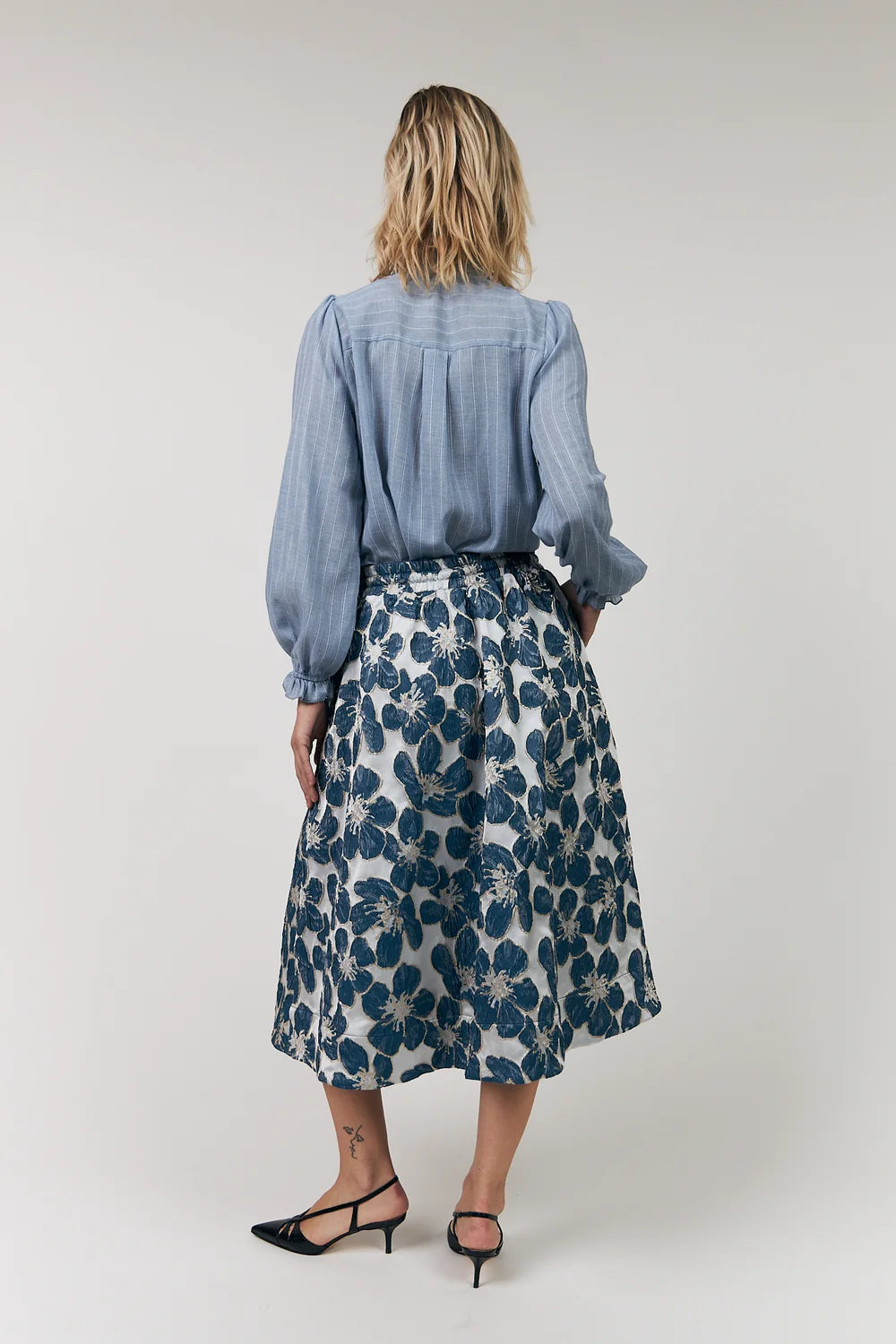 ARIEL LONG SLEEVE SHIRT in Light Blue by Lollys Laundry