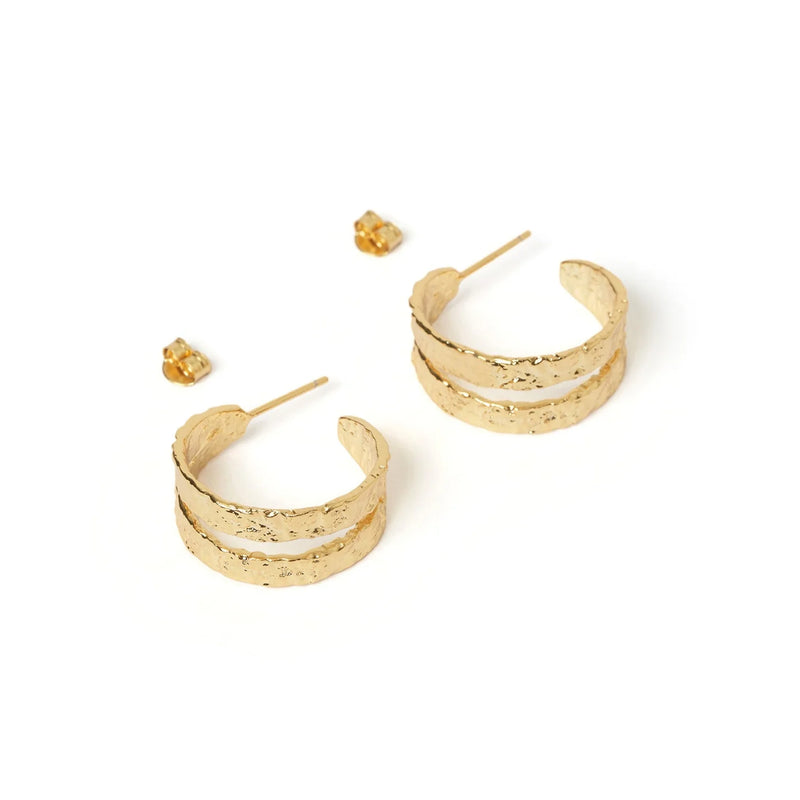 ELODI GOLD HOOP EARRINGS