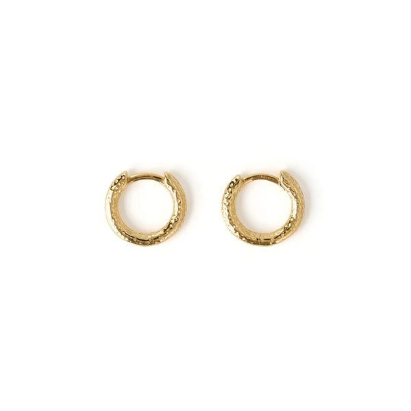 LUKA GOLD HUGGIE EARRINGS