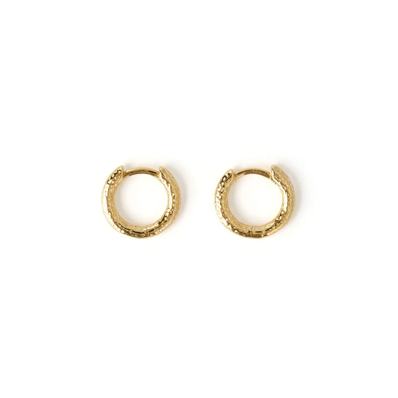 LUKA GOLD HUGGIE EARRINGS