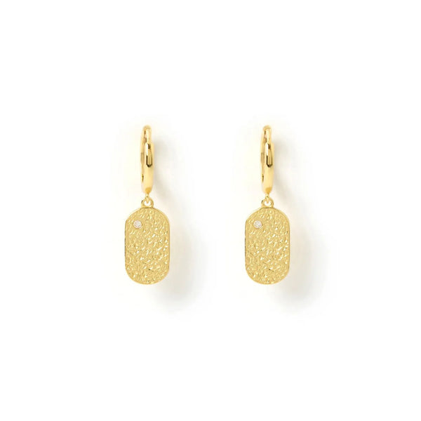 MENDOZA GOLD HUGGIE EARRINGS