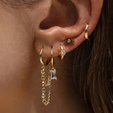 PIP GOLD CHARM EARRINGS