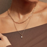 VALENCIA GOLD STACKING CHAIN | Short