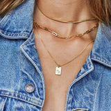VALENCIA GOLD STACKING CHAIN | Short