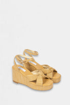 INCLINATION WEDGE in Salt Raffia by Zoe Kratzmann