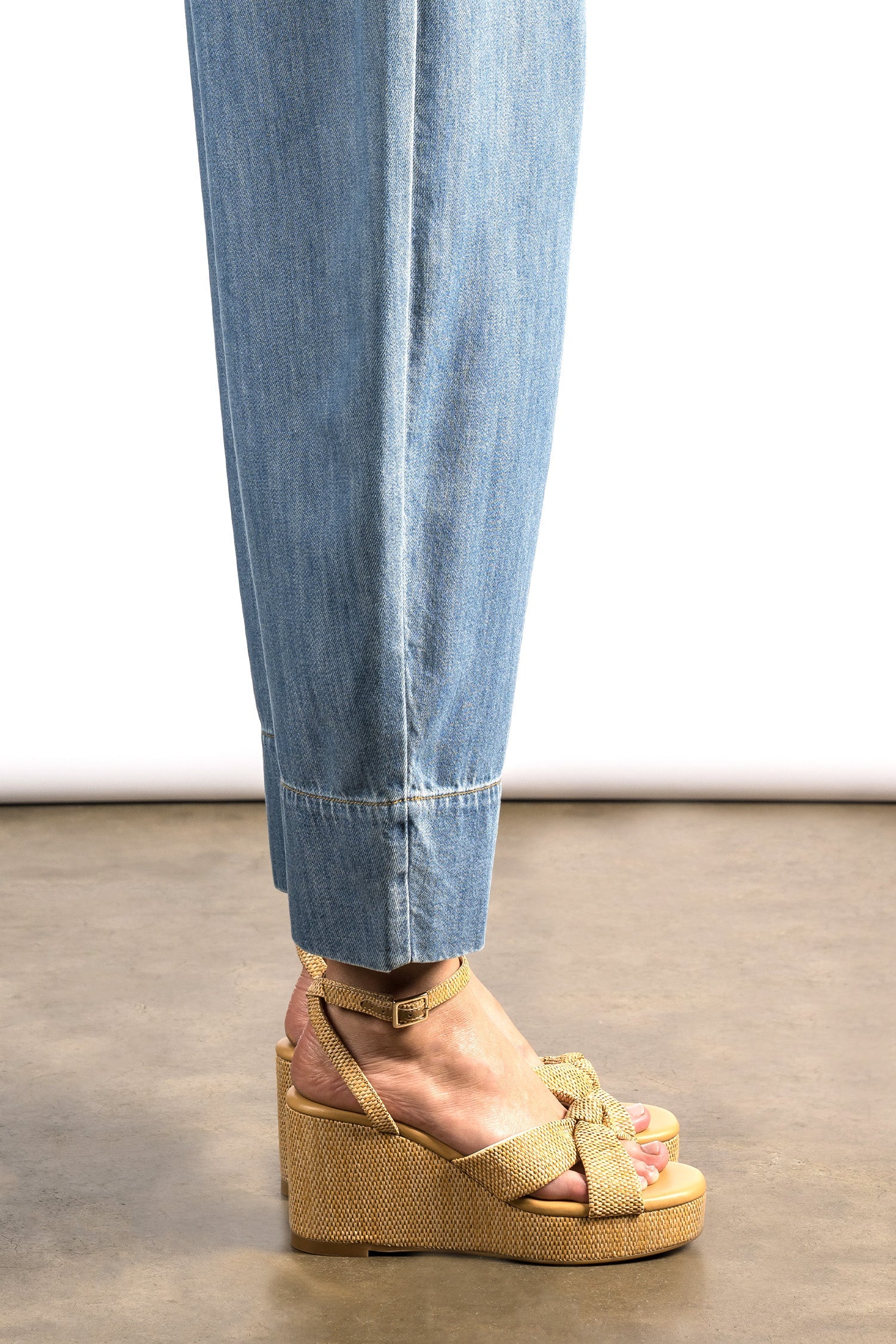 INCLINATION WEDGE in Salt Raffia by Zoe Kratzmann
