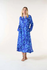 LLEW MAXI DRESS in Atlas Royal Cupro from Oneseason