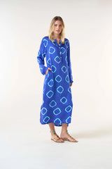 LLEW MAXI DRESS in Atlas Royal Cupro from Oneseason