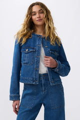 AUDREY JACKET in 90s Blue from Kireina
