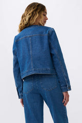 AUDREY JACKET in 90s Blue from Kireina