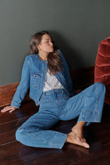 AUDREY JACKET in 90s Blue from Kireina