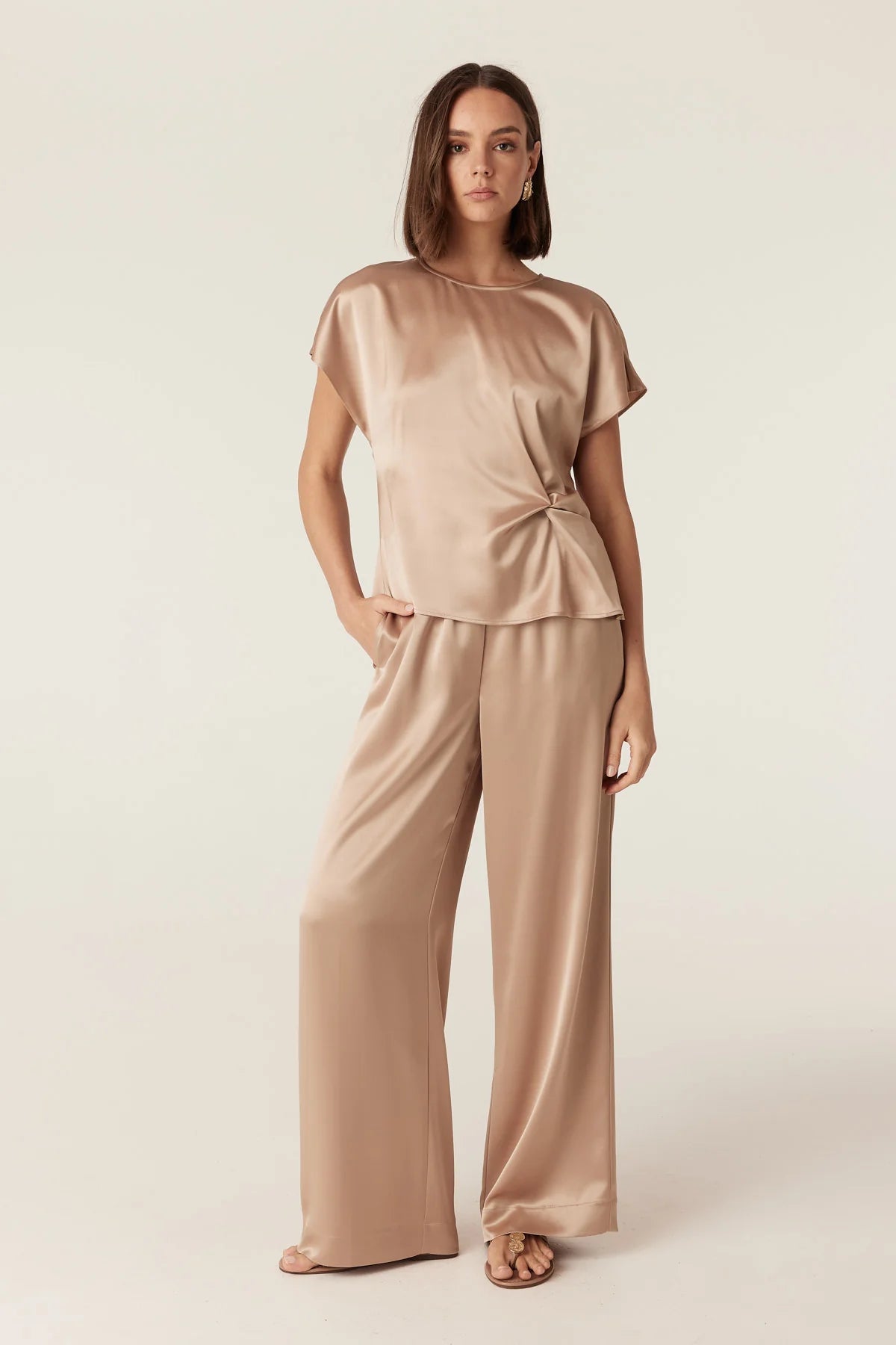 AURELIA PANT in Gold by Cable Melbourne