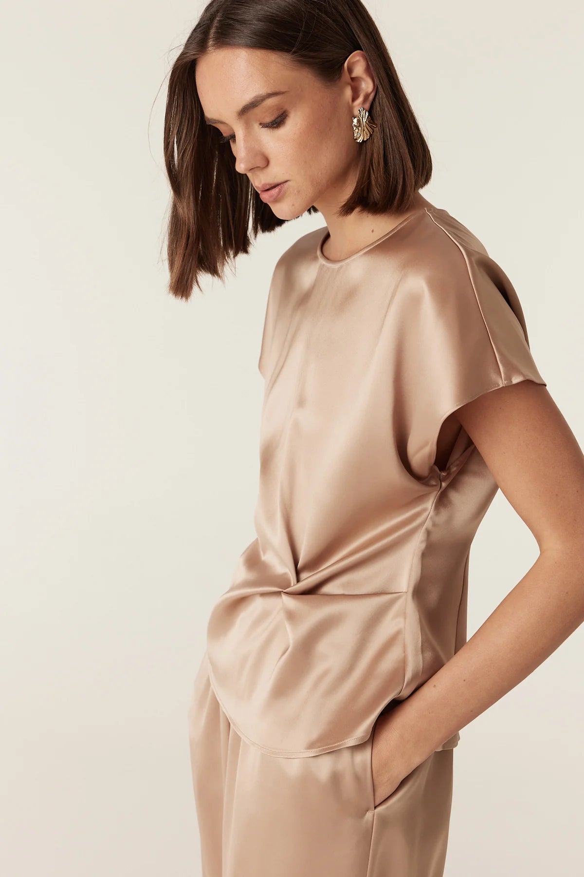 AURELIA TOP in Gold by Cable Melbourne