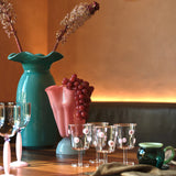 FLORENCE LARGE VASE in Teal by Ben David by KAS