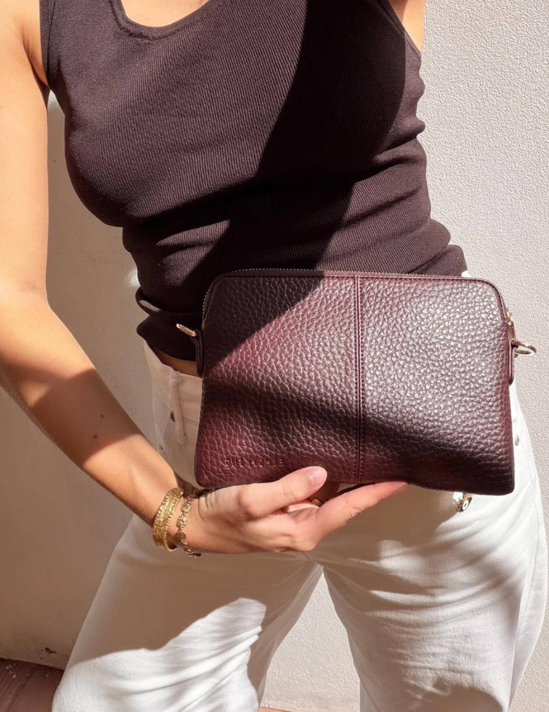 BOWERY WALLET in Wine by Elms + King
