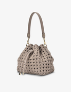 BOX WEAVE BUCKET BAG in Fawn by Elms + King