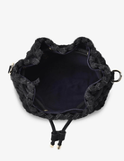 BOX WEAVE BUCKET BAG in Navy by Elms + King