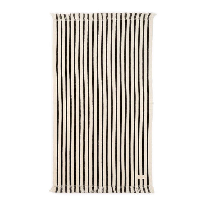 THE BEACH TOWEL in Monaco Black Stripe from Business & Pleasure Co