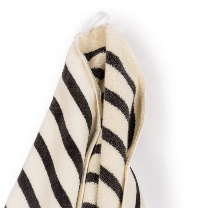 THE BEACH TOWEL in Monaco Black Stripe from Business & Pleasure Co